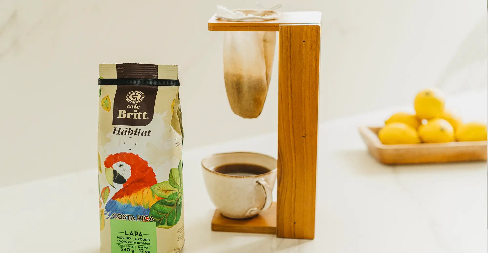  Handmade Portable Foldable Wooden Stand Coffee Maker -  CHORREADOR DE CAFE - Made with Resin and Central America Wood by a  Craftsman in Costa Rica. Sloth and Butterfly Design. Includes Cloth