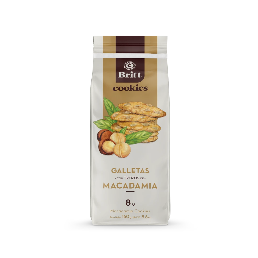 Galletas Con Trozos De Macadamia Britt